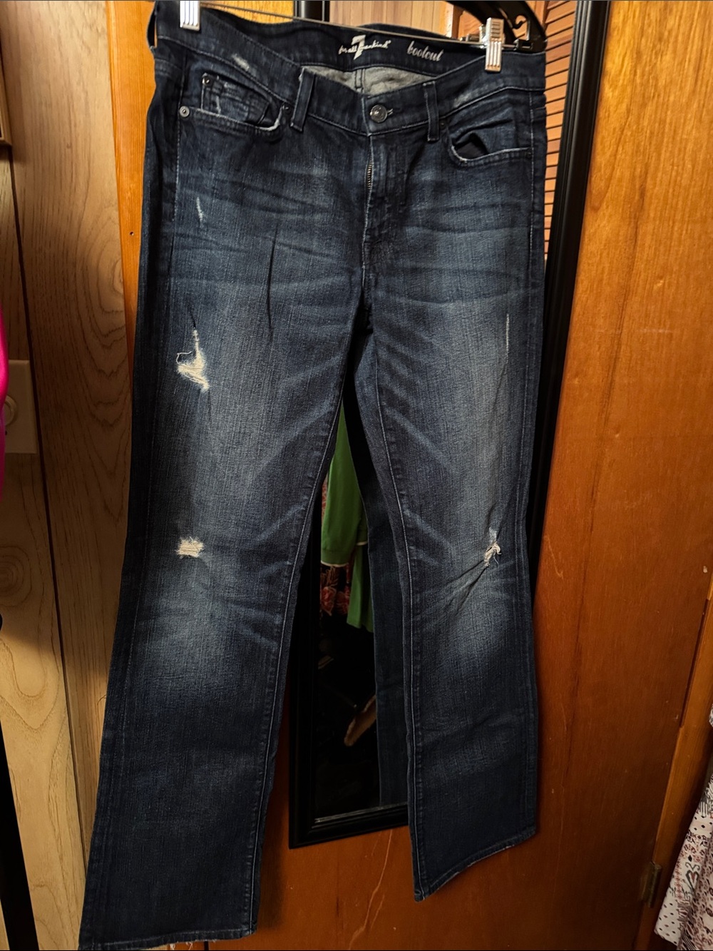 7 For All Mankind Dark Wash Flare Jeans